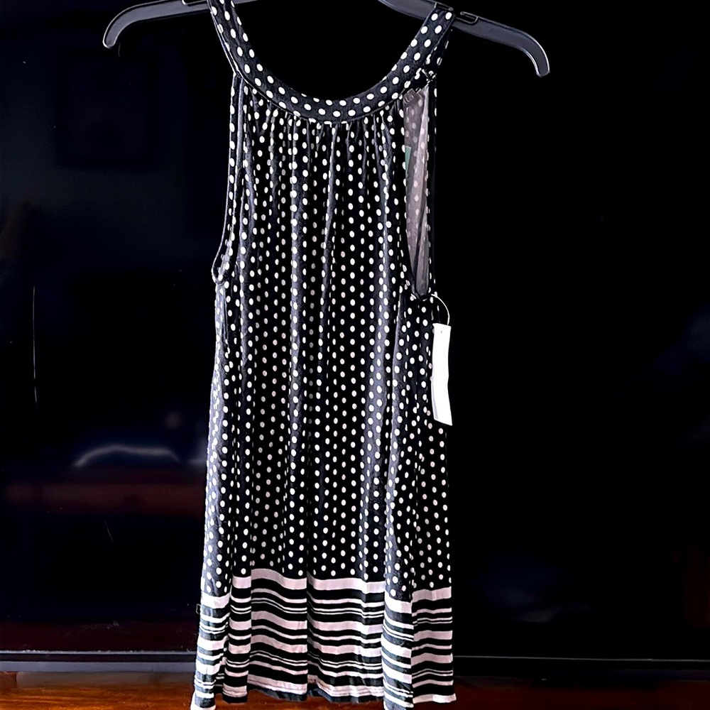 Loveappella Agather Printed Halter Knit Top Small